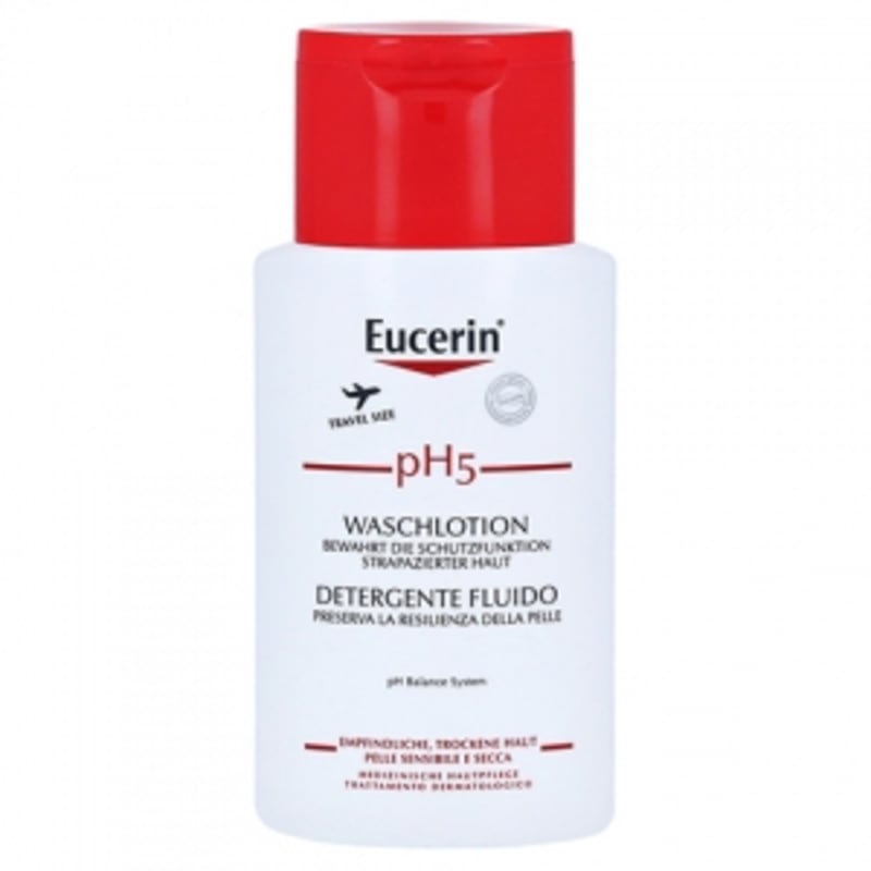 Eucerin PH 5 Wash Lotion 100 Ml (Travel Size for Sensitive Skin)