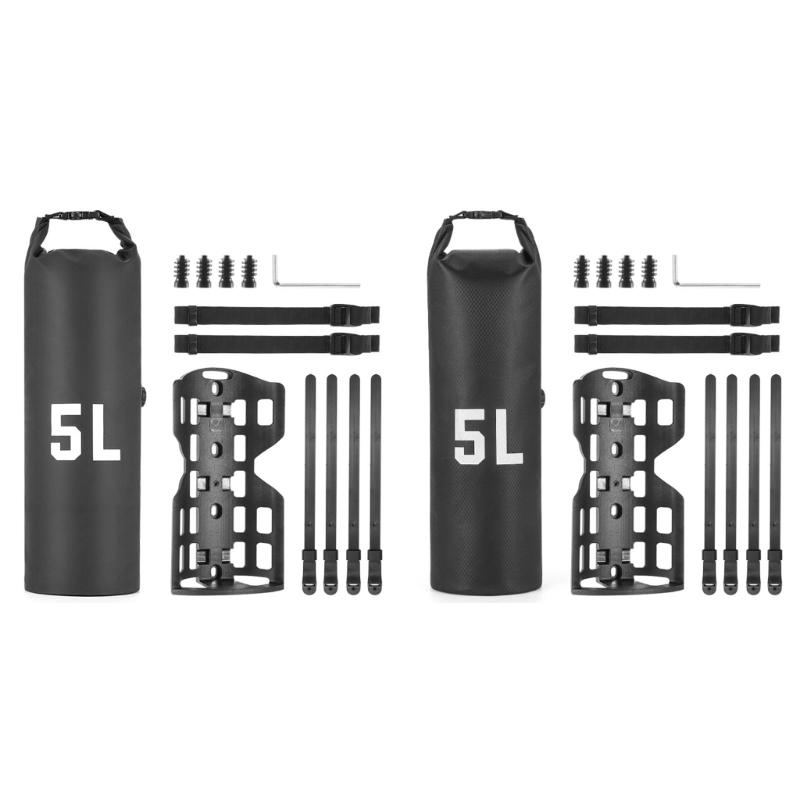 Road Bike Front Fork Bag with Front Bike Rack Waterproofs 5L Bike Panniers Bag for Bike Pack Cycling Tours Enduring