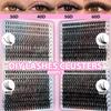 Lashes Cluster Diy Lash Extension Mixed Tray Clusters Eyelashes Fluffy Individual Lashes With Lash Bond And Seal And Tweezers