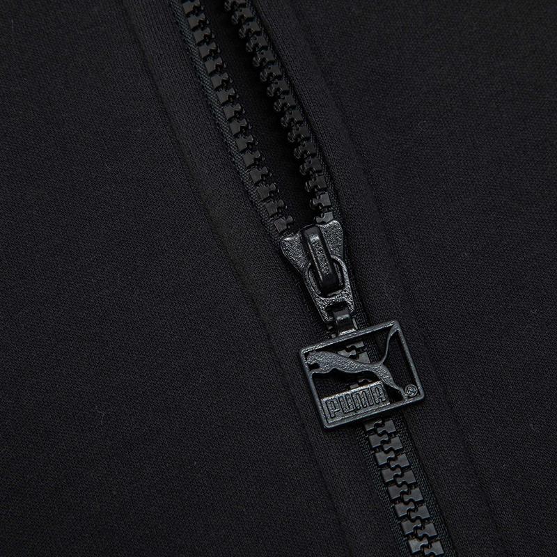Puma Logo Outdoor Casual Sports Zip-Up Stand Collar Jacket Men Jacket Black 625515-01