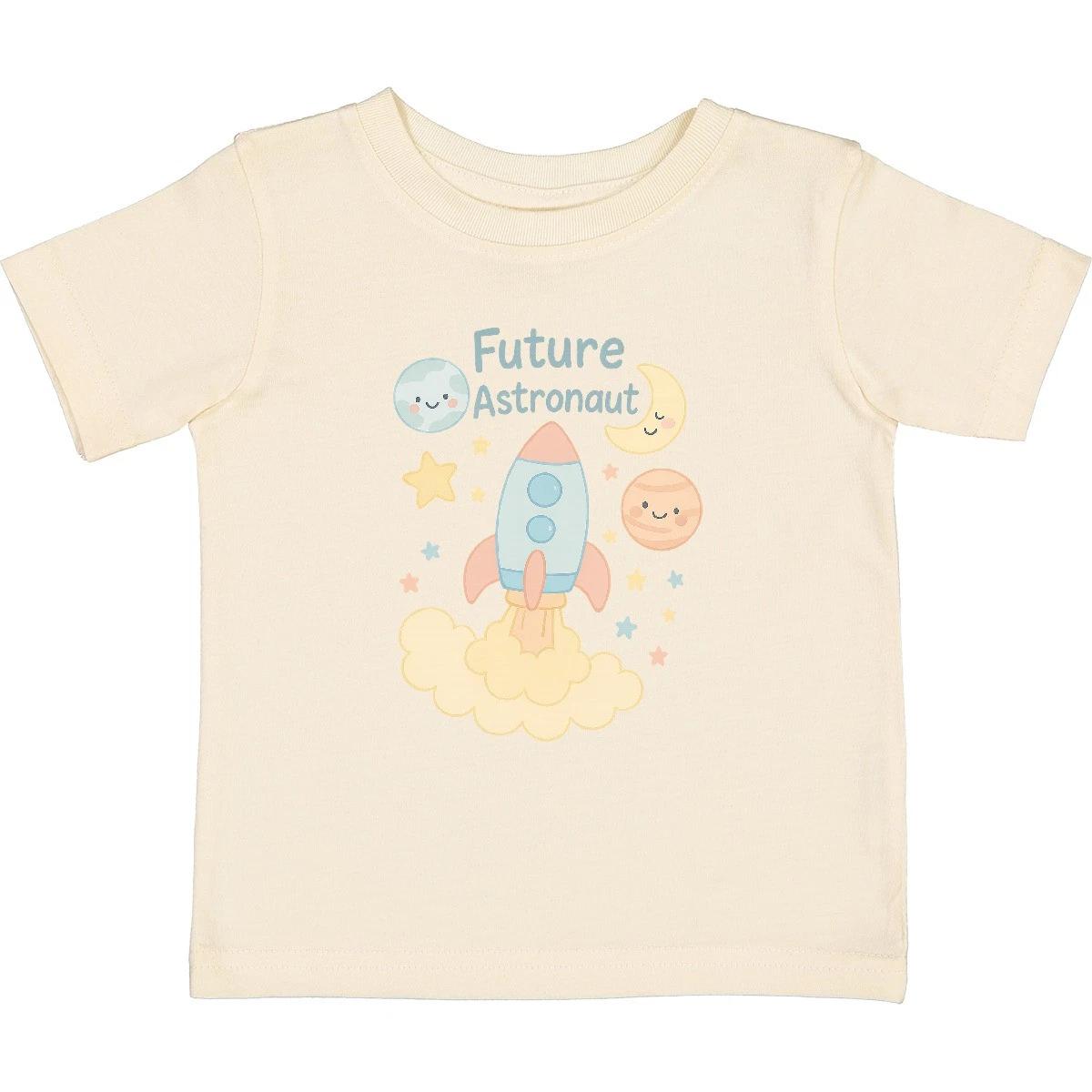 Inktastic Future Astronaut Rocket Moon And Stars Baby T-Shirt Kids Apparel Tees 150