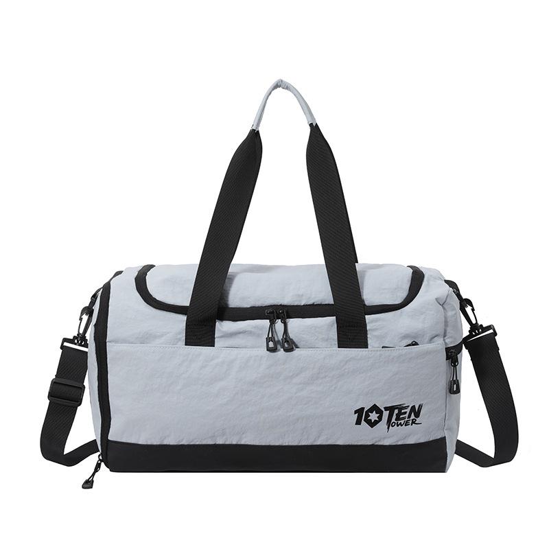 

Waterproof Women s Handbag with Shoe Compartment & Wet/Dry Separation синий