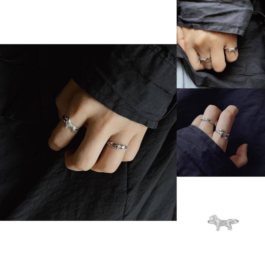 Elegant Copper Lucky Dog Ring For Women Featuring Chic Geometric Style For 2024