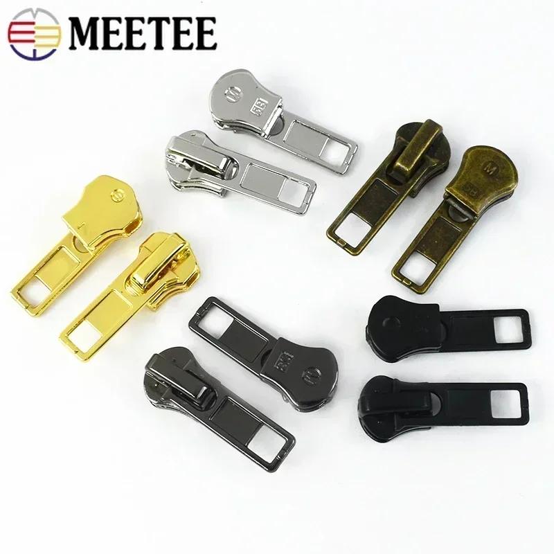 10/20Pcs 3# 5# Zipper Slider for Metal Resin Zips Bag Clothes Shoes Decor Zippers Puller Head Garment Sewing Closure Accessories