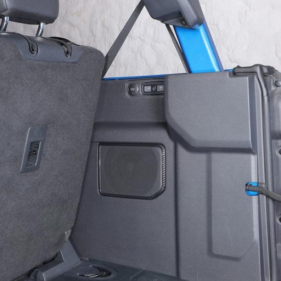 Bakre Lastutrymme Bagageutrymme Högtalare Horn Trimskydd Dekor För Ford Bronco 21+ Kolfiber