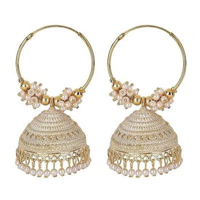 Latest Stylish Traditional Hoop Jhumki Earrings for Women Girls