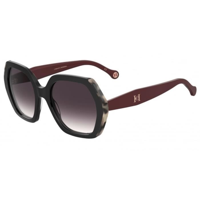Lunettes De Soleil - Carolina Herrera HER 0181/S - Noir Burgundy - Chic - Femme