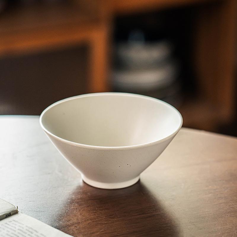 Hat Bowl Solid Color Ceramic Bowl Rice Bowl Household Small Bowl Round Bowl Noodle Bowl Salad Bowl Japanese Style Tableware