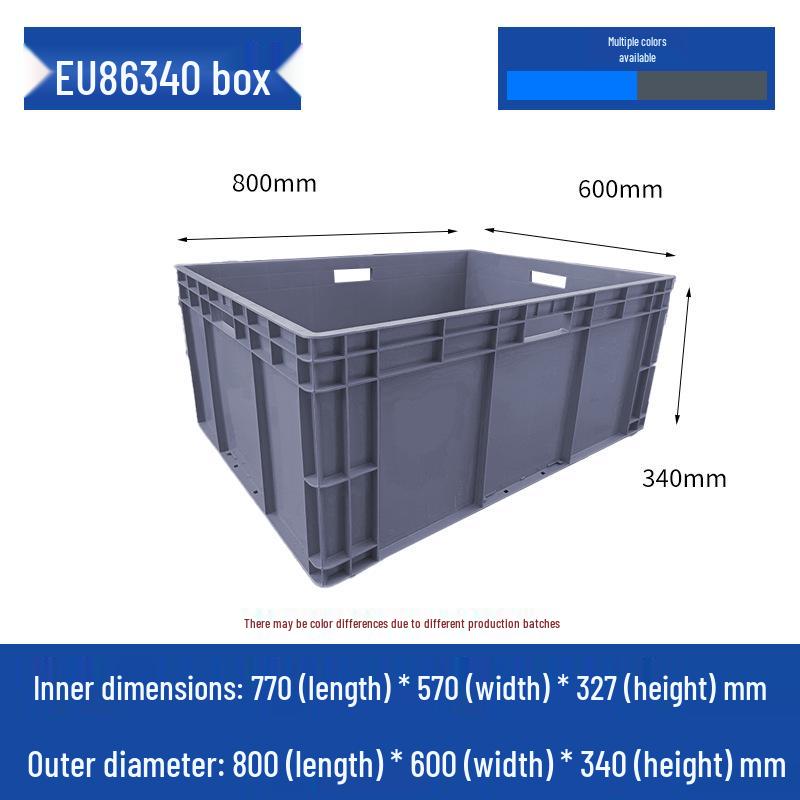 Large Rectangular Plastic Storage Box with Lid – Industrial Organizer & Tool Turnover Box