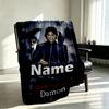 Custom Name Personalized Damon Salvatore Print Blanket, Home Decor, Bedroom, Sofa, Camping, Couch, Gifts for Birthday Christmas