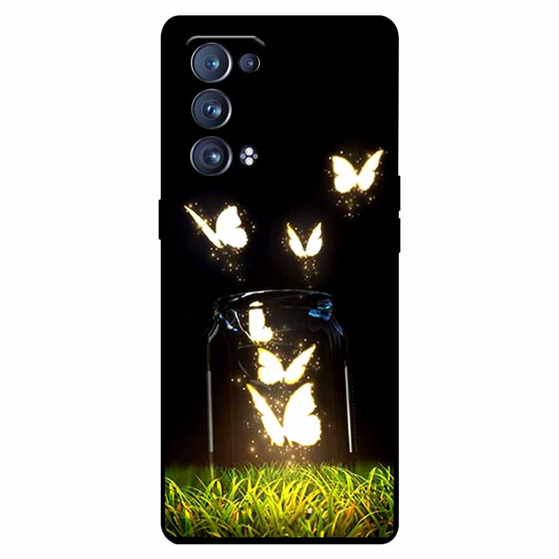 For Oppo Reno 6 Pro 5G Case Snapdragon Shockproof Soft Silicone TPU Back Cover For Oppo Reno 6 Pro CPH2247 Phone Cases Cute Capa