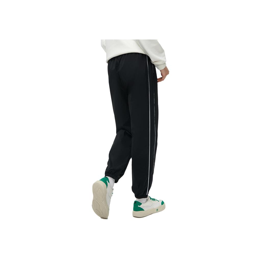 Fila Fusion 2023 Autumn New Vintage Sports Casual Pants Women Bottoms Black T11W332803F-BK