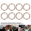50Pcs Metal Rings 15x3mm Iron Material Sturdy   Multifunctional Exquisite O Rings Metal
