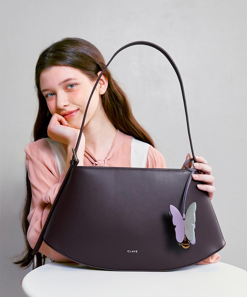 Clave Mia Burgundy Tote Bag
