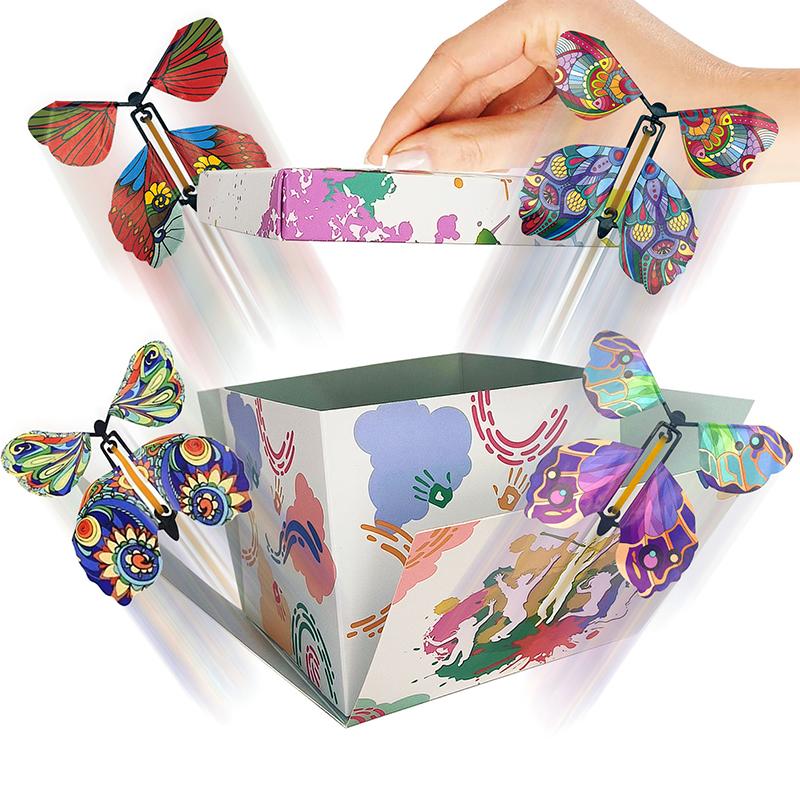 Flying Butterfly Surprise Box Exploding Gifts Box With Butterflies Butterfly Surprise, Diy Pop Up For Birthday Mothers Day