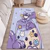 Roztomilý kreslený koberec dívka obývací pokoj koberec růžový koberec protiskluzová podlahová rohož obývací pokoj ložnice