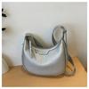 High-value underarm bag women's new fashion trend simple shoulder bag versatile saddle bag zipper