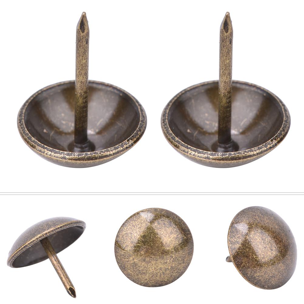 50PCS Thickened Upholstery Nails Tacks Stud Pushpin Round Head Decorative Thumbtack Hardware