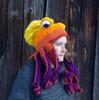Hot Sale Octopus Hat Winter Foreign Trade New Creative Hip-hop Funny Handmade Knitted Wool Hat