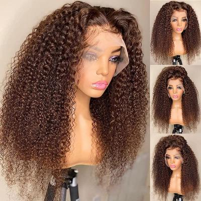Natural Head Cover Big Lace African Front Long Curly Hair Lace Wig Women's Chemical Fiber Wig