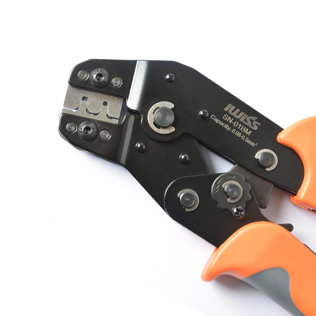 IWISS Precision Simultaneous Crimping Ratchet for Open Barrel and Connectors SN-01BM Pliers, Type, Terminals, Ultra-Small Terminals, XH/PH