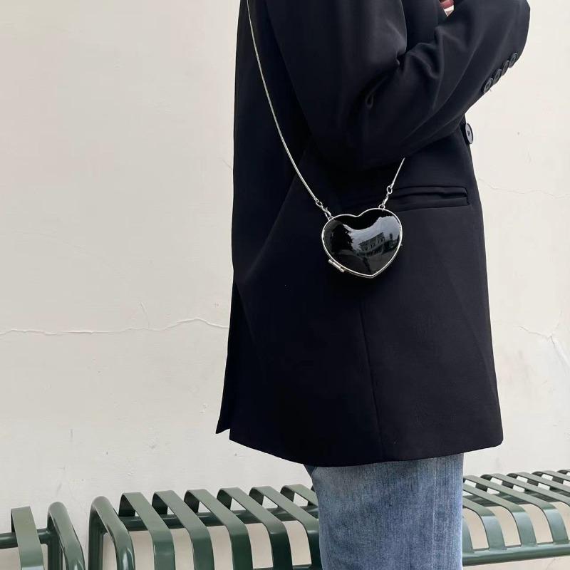 

Серебристые Женские Дамские Роскошные Мини-Кошельки в Форме Сердца Вечерние Милые Сумки на Плечо Сумки Кроссбоди Маленькие Сумки Модные