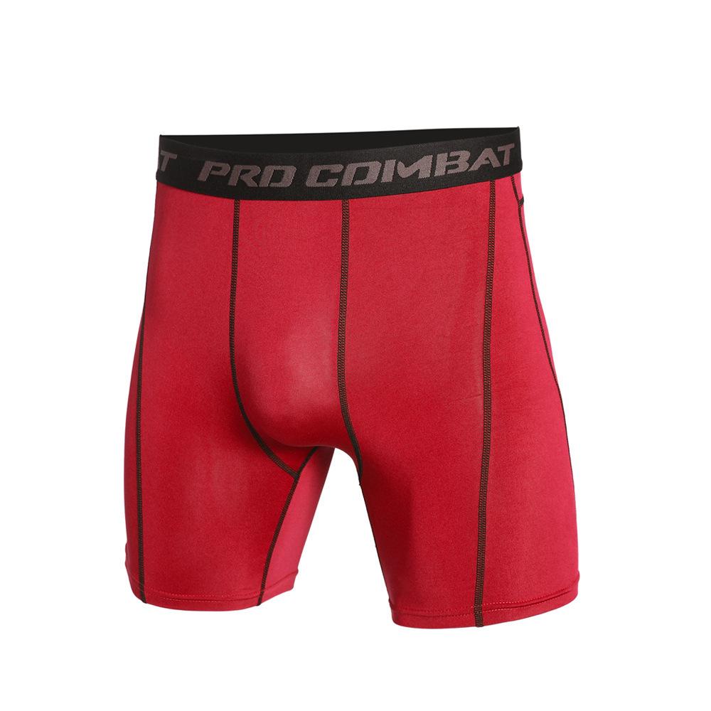 Men's Quick-Dry High-Elastic Basketball Running Shorts 6014: Sweat-Wicking, Tight-Fit Base Layer for Training