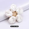 Versatile Decorative Rhinestone Pearl Alloy Button Set for Shirt, Cuff, & Collar