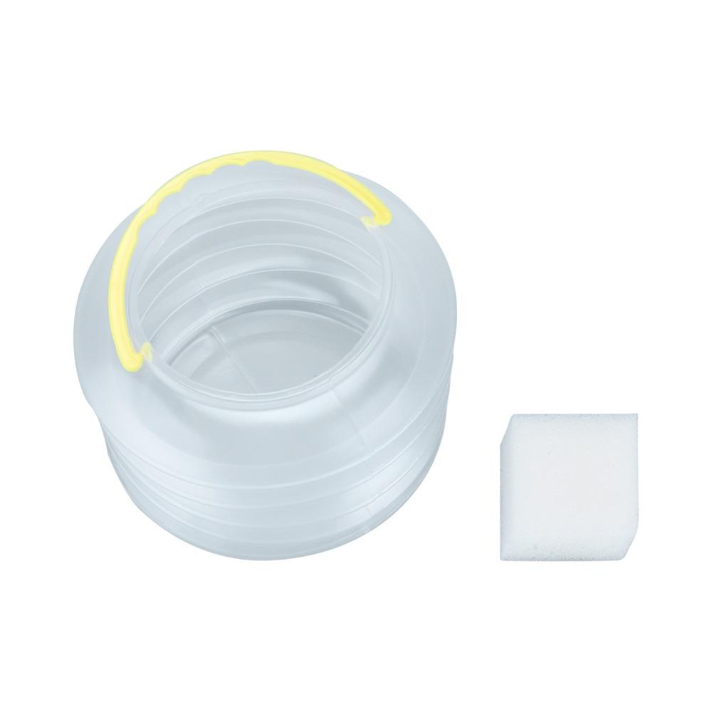 Zusammenklappbarer Transparenter Farbspüleimer Faltbarer Malbecher Gouache-Kreation