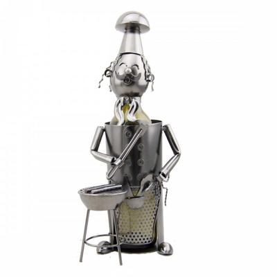 [A0863] - 'Metal Heykel' Şaraplık Barbekü - 33x10 cm