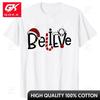 Christmas Believe Unisex TShirt Fashion Christmas Graphic Yk Tops Family Party Tees Shirt Harajuku Streetwear Oversized Clothing