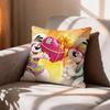 CuteWhimsical DDiddl Mouse   Pillow Case Pattern Printed Pillowcase For Living Room Sofa Cushion Cover