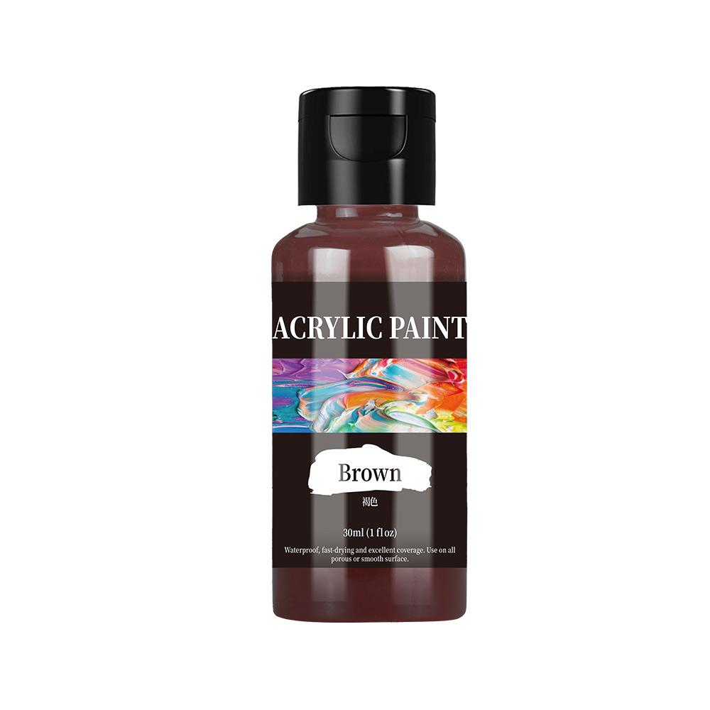 30ml 24 Colour Acrylic Paint Colors Bottled Acrylic Paint Set Paint For Fabric Clothing Painting Rich For Leather DIY Pigment
