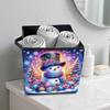 A Lovely Snowman 5D Diamond Painting Storage Basket Full Round Drill Mosaic Diamond Embroidery Cross Stitch Kits Home Decor Home Decor