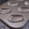 6 Grid Bakplåt Shell Kakform Kolstål Non-Stick Form Köksverktyg