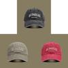 Vintage Wash American Style Baseball Cap With Embroidered Letters For Casual Sun Protection