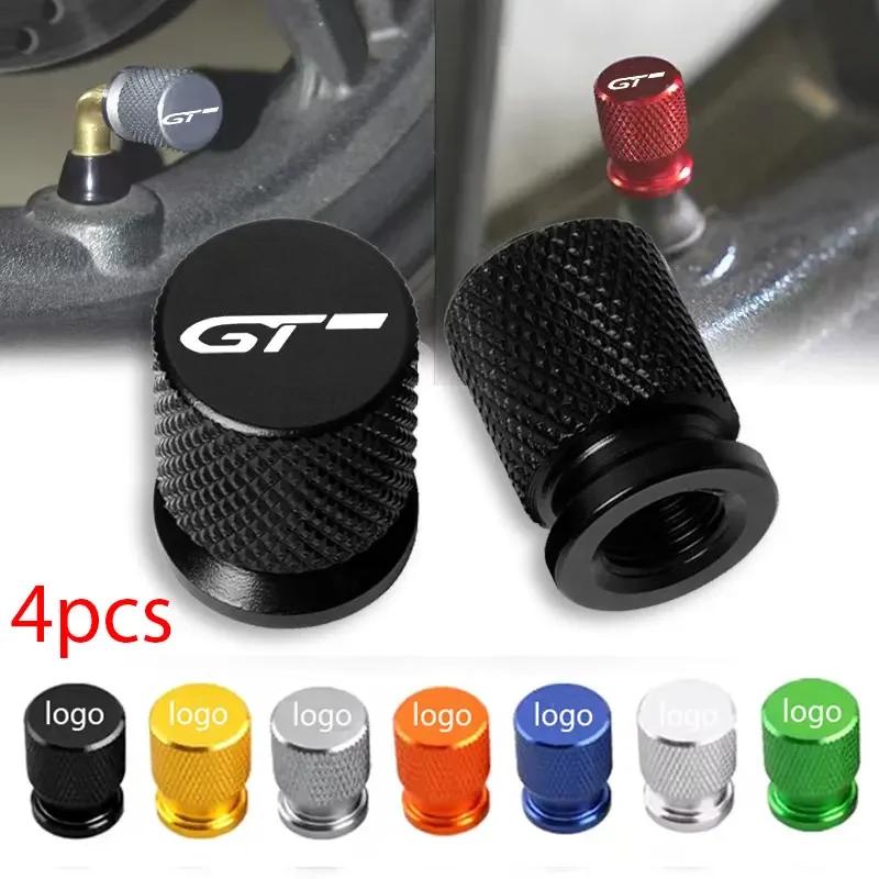 4pcs Car Wheel Tire Valve Caps Tyre Stem Covers Airdust Waterproof For Peugeot GT GTLine RCZ 308 508 3008 5008 Accessories