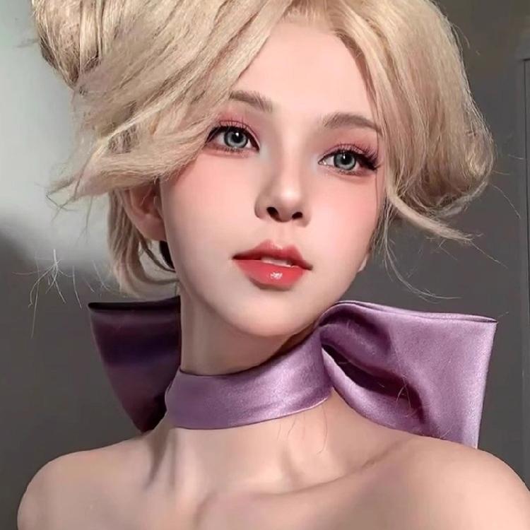 Animes Cosplays Costumes Big Ribbon Bow Choker Collar Neckband Bow Neckwear Gift