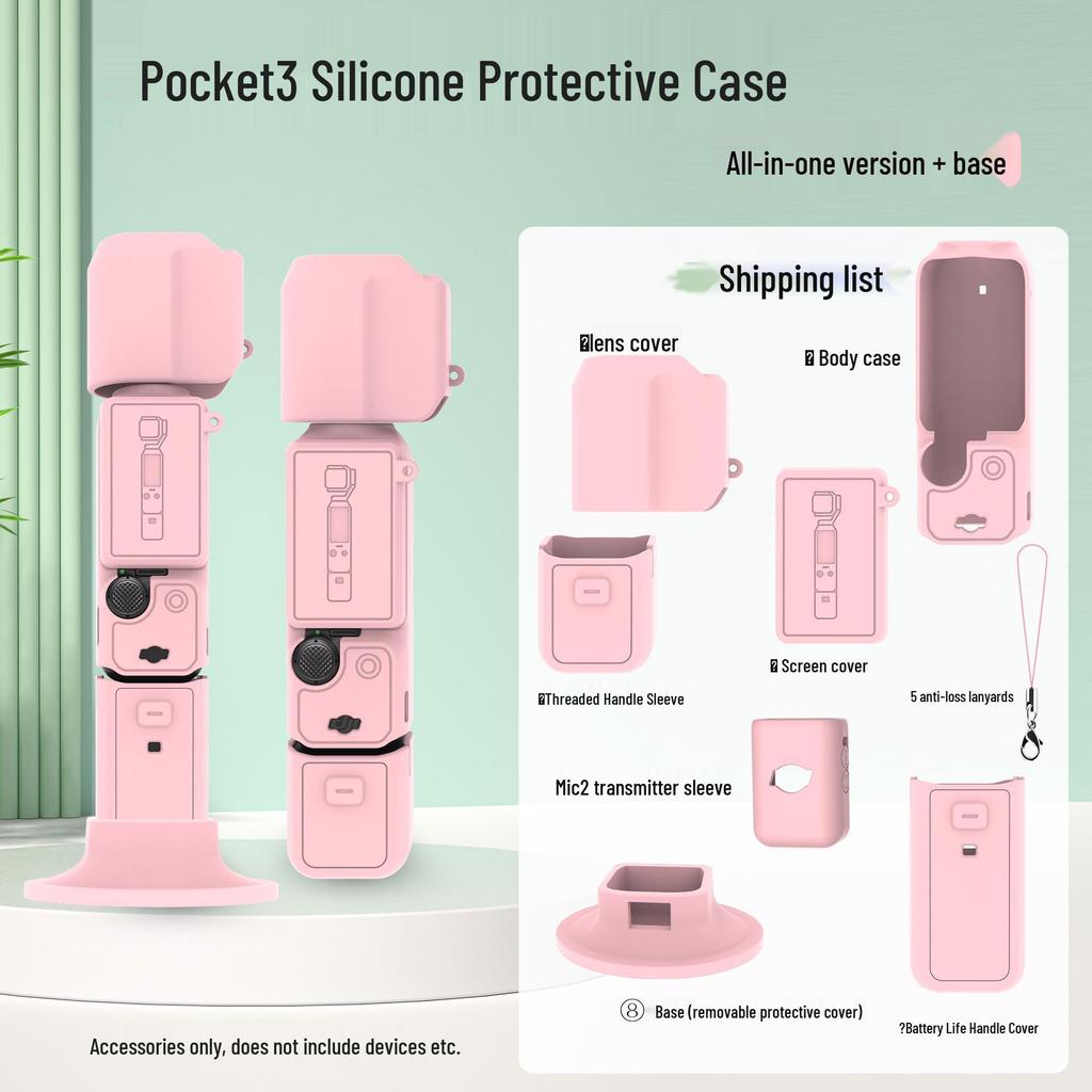 DJI Osmo Pocket 3 Silicone Protective Case for Gimbal and Camera Lens
