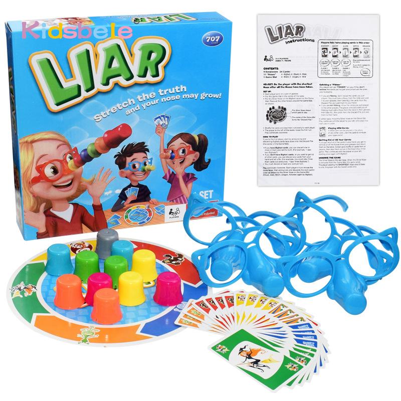 Liar Board Games Desktop Game Parent-Child Interactive Toys Stretch The Truth Nose Family Fun Toy Good Gift For Kidss