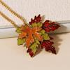 Maple Leaf Vintage Necklace Autumn And Winter All-match Leaf Pendant Accessories