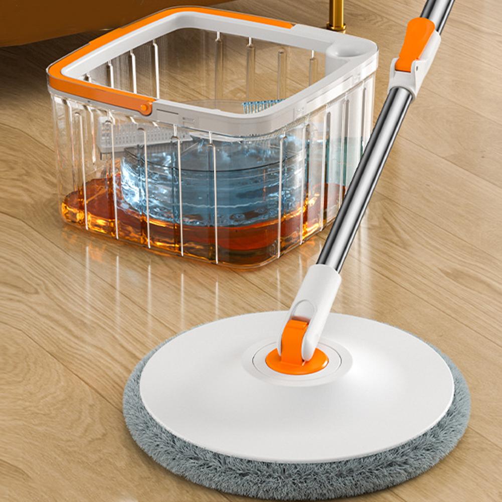 Household Cleaning Mop Water Separation 360 Rotating Spin Mop Microfiber Hand-Free Lazy Squeeze Mop Self-Cleaning Flat Plate Mop