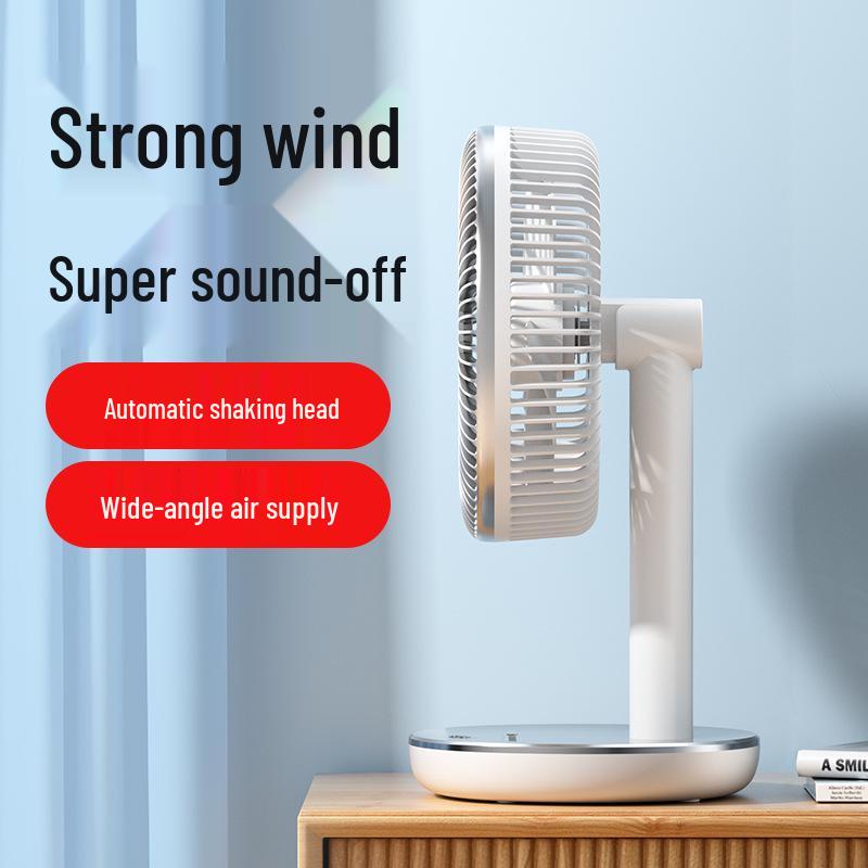 USB Rechargeable Oscillating Desktop Fan for Home & Office