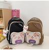 2024 New Korean Style Cute Backpack For Girls Large Capacity School Bag Lightweight Travel Bag