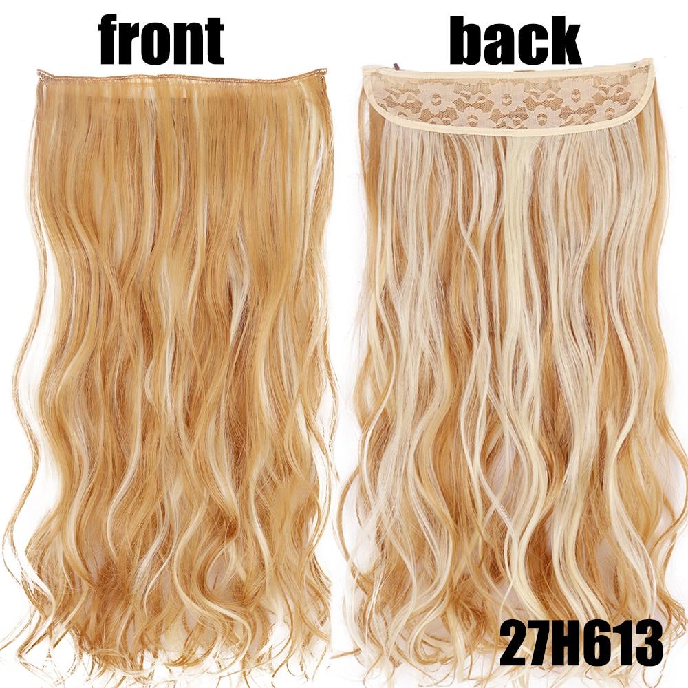 XINRAN 22-дюймова модна жіноча перука з невидимою волосінню для нарощування волосся, стійка до високих температур, синтетична хвиля без застібок