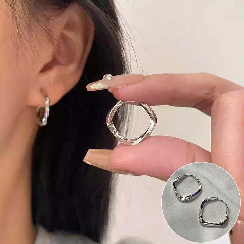 Geometrische Minimalistische Retro Damen Runde Kugel Ohrklemmen - Trendige Nischendesign Ohrringe