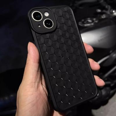 Anwendbar auf IPhone 16 Wabenloch Kühlung Handyhülle Atmungsaktiv Apple 15 ProMax Mode 14 Sturzschutzhülle