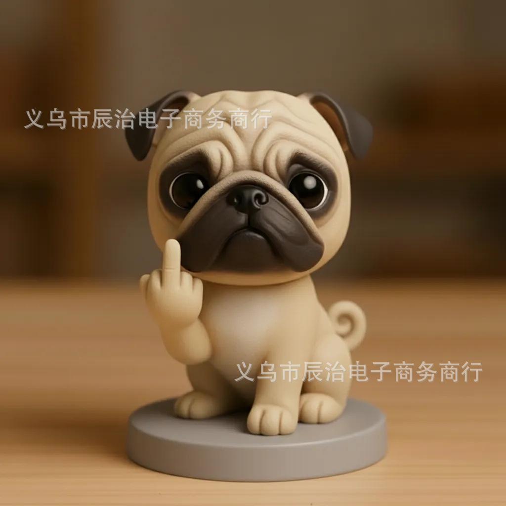 Funny Middle Finger Dog (Ornament)