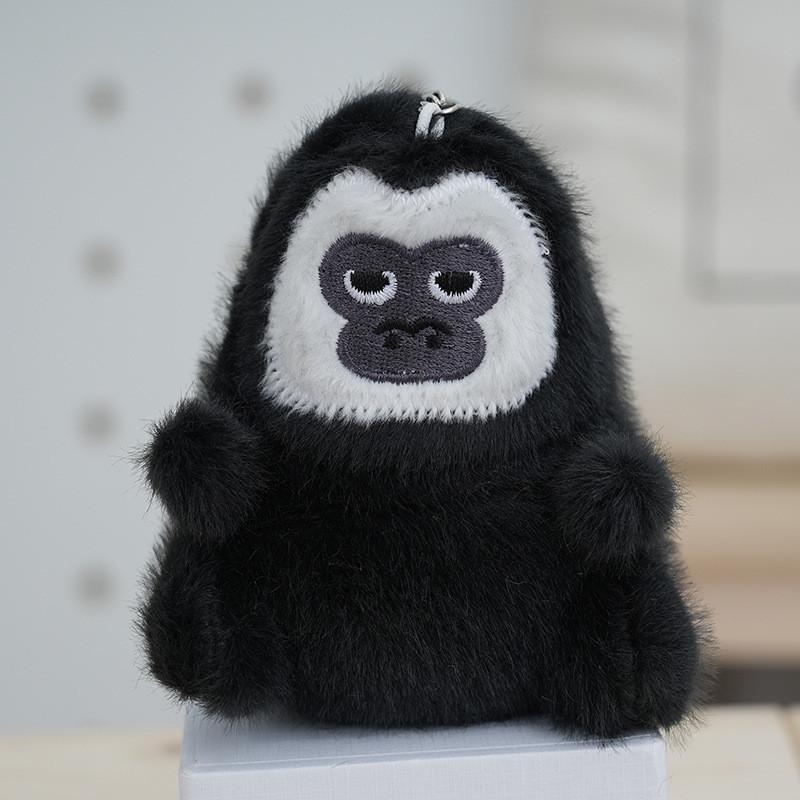 Adorable White-faced Capuchin Monkey Plush Toy Keychain Soft Cuddly Bag Charm