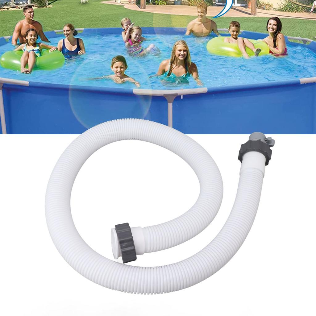 1.5in Diameter 59in Long Accessory Pool Pump Replacement Hose Filter Pump Hose Includes 1 Hose Adapter